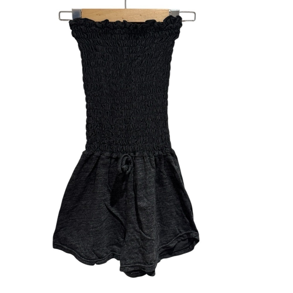 Strapless grey soft romper - approximately size 6